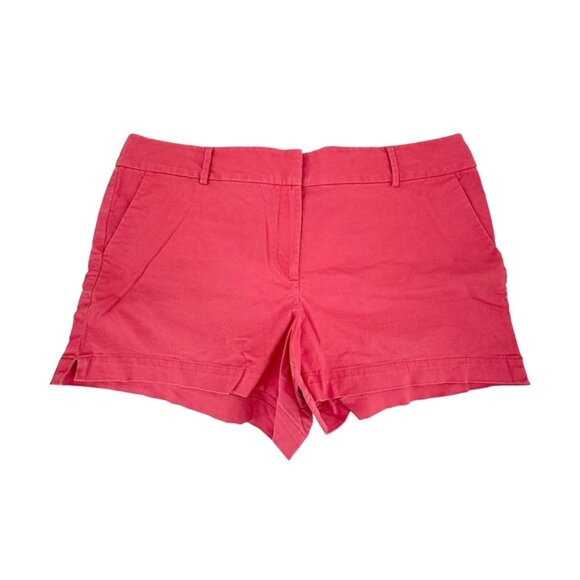 Loft Womens Shorts 18 Riviera Chino Solid Pink Preppy Casual Summer - Picture 1 of 13